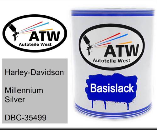 Harley-Davidson, Millennium Silver, DBC-35499: 1L Lackdose, von ATW Autoteile West.